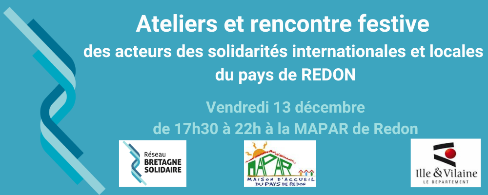 Atelier et buffet interculturel pays de Redon -13 decembre à Redon MAPAR